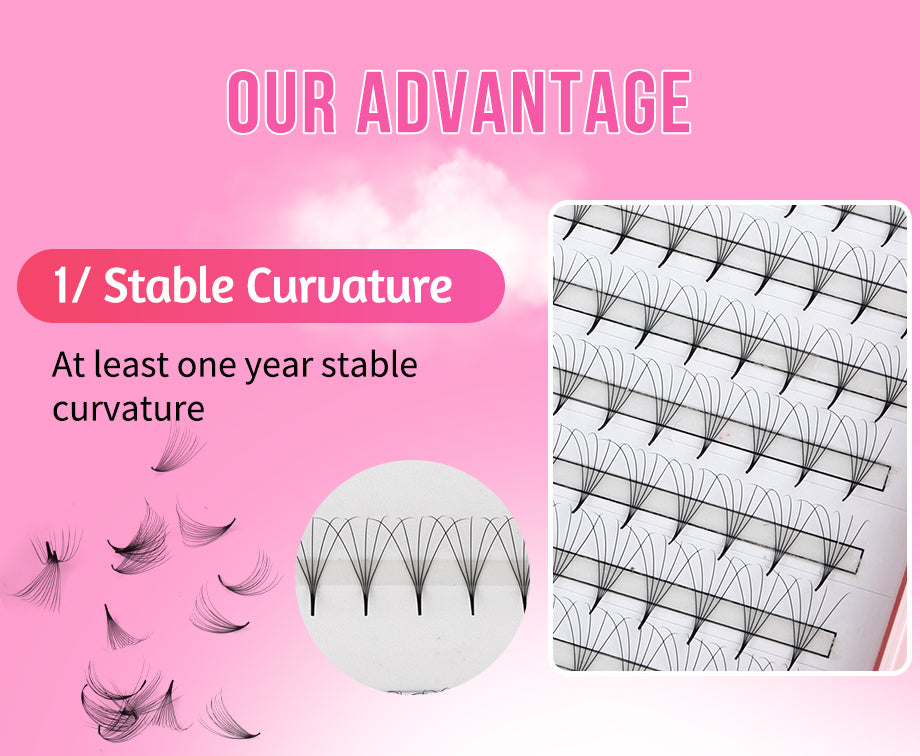 Promade Pointy Base Fan Lashes 3D