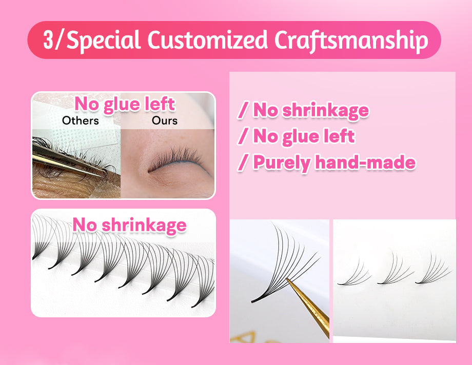 Promade Pointy Base Fan Lashes 3D