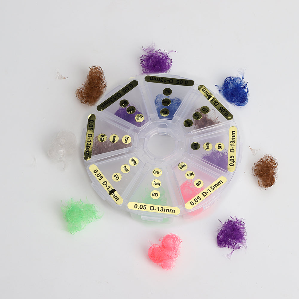 Pointy Base Color Loose Fan Lashes