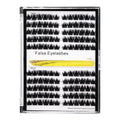 BODERMINCER X006# Lash Cluster 120pcs Large Pack 12+14mm Mixed/14+16mm Mixed/16+18mm Mixed Pack C Curl/D Curl/DD Culr Natural Extensions Wispy Individual False Eyelashes Lash Clusters Lash Cluster Extensions