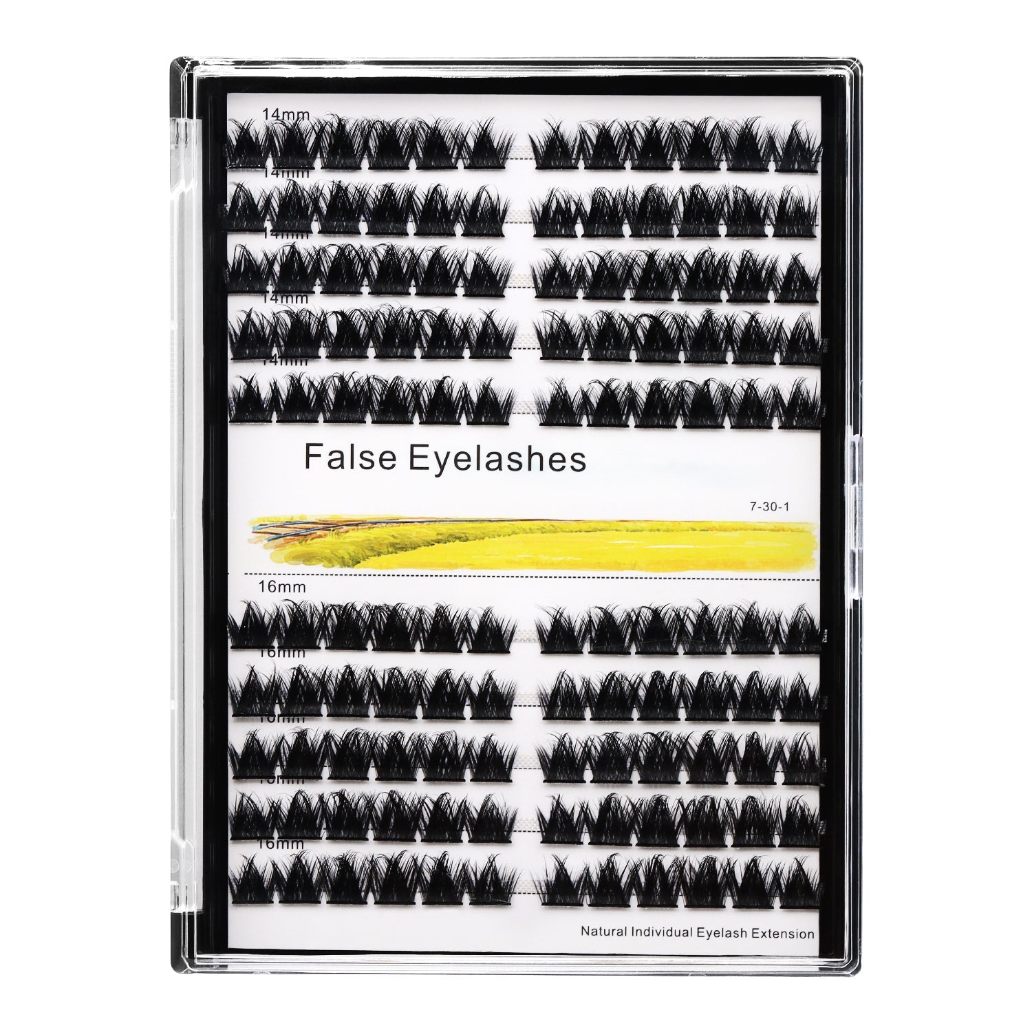 BODERMINCER X006# Lash Cluster 120pcs Large Pack 12+14mm Mixed/14+16mm Mixed/16+18mm Mixed Pack C Curl/D Curl/DD Culr Natural Extensions Wispy Individual False Eyelashes Lash Clusters Lash Cluster Extensions