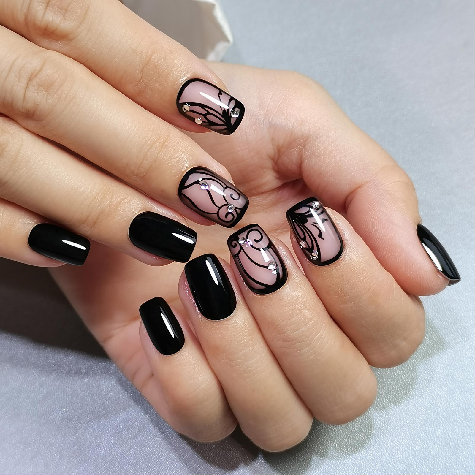 Gel Press On Nails 16 Sizes-32 Pcs Kit X004FXA5LX