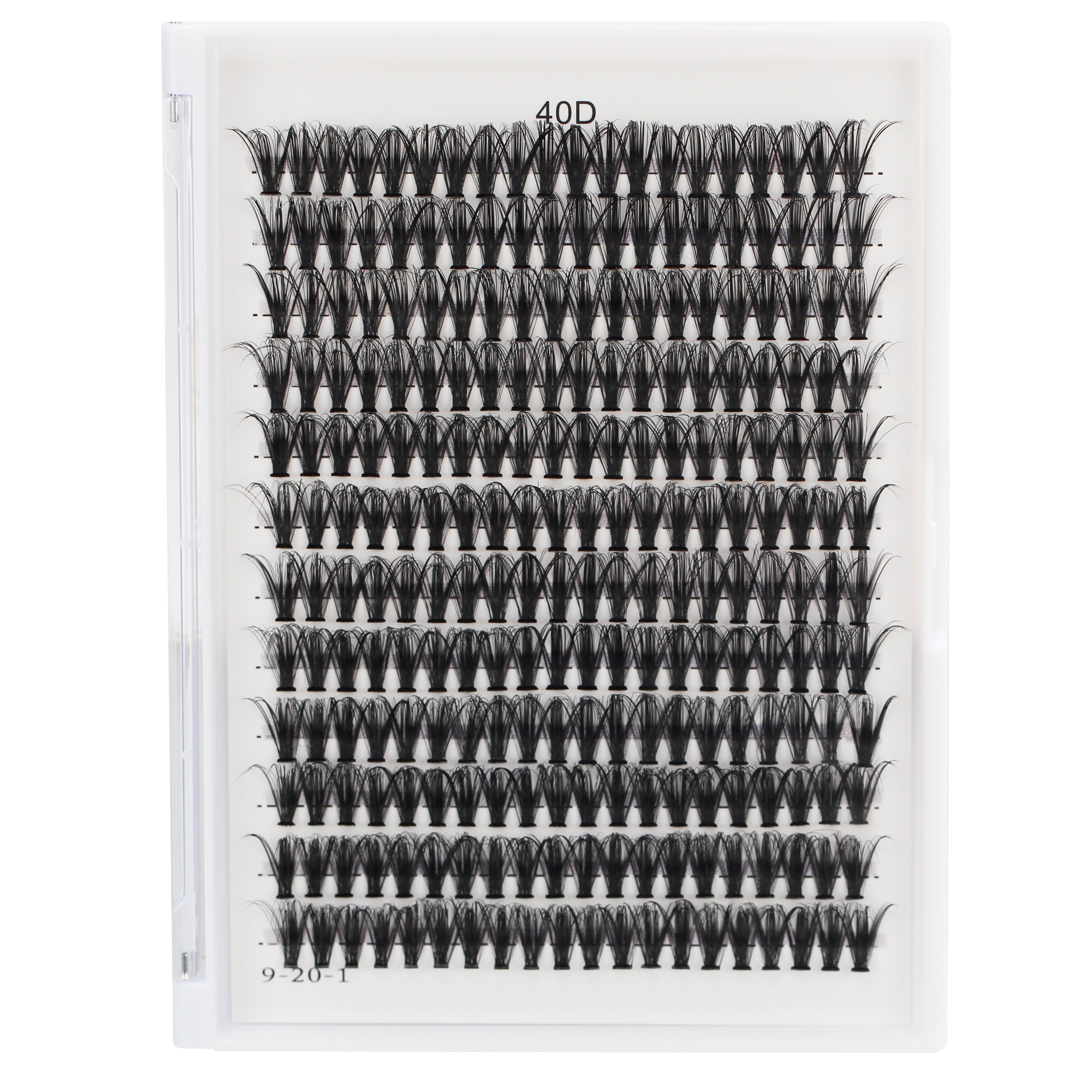 Bodermincer 40D Cluster to Choose Large Tray 240pcs D Curl 8-22mm to Choose Professional Makeup Individual Cluster EyeLashes Grafting Fake False Eyelashes Eyelash Extension Individual Eyelash Bunche