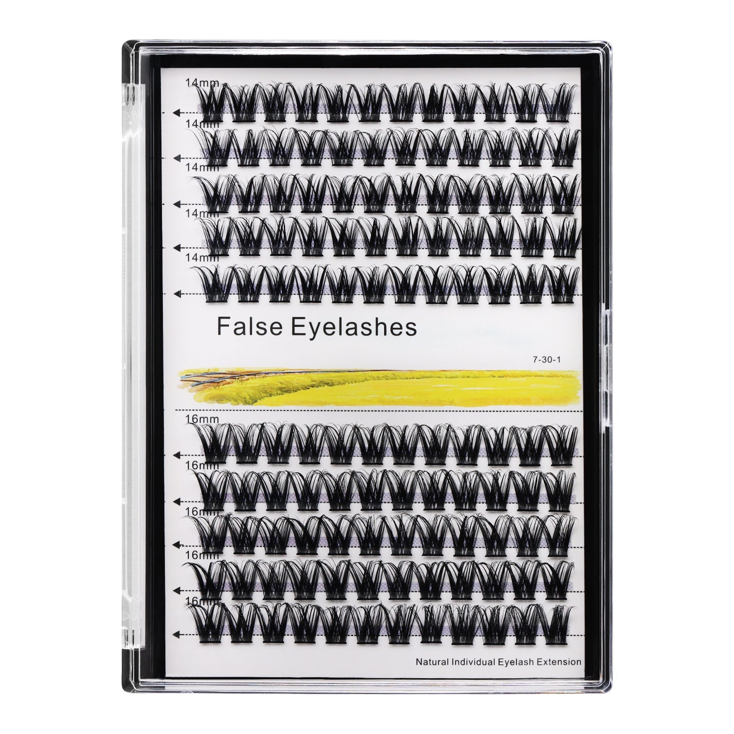 Bodermincer  D010# Lash Cluster Large Pack 8+10mm Mixed/10+12mm Mixed/12+14mm Mixed/14+16mm Mixed/16+18mm Mixed Pack C Curl/D Curl/DD Culr Natural Extensions Wispy Individual False Eyelashes Lash Clusters Lash Cluster Extensions