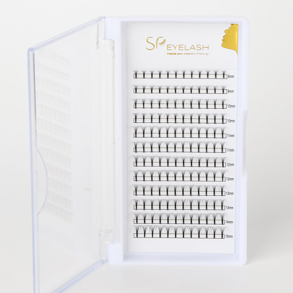 Premade Long Stem Fan Lashes 10D