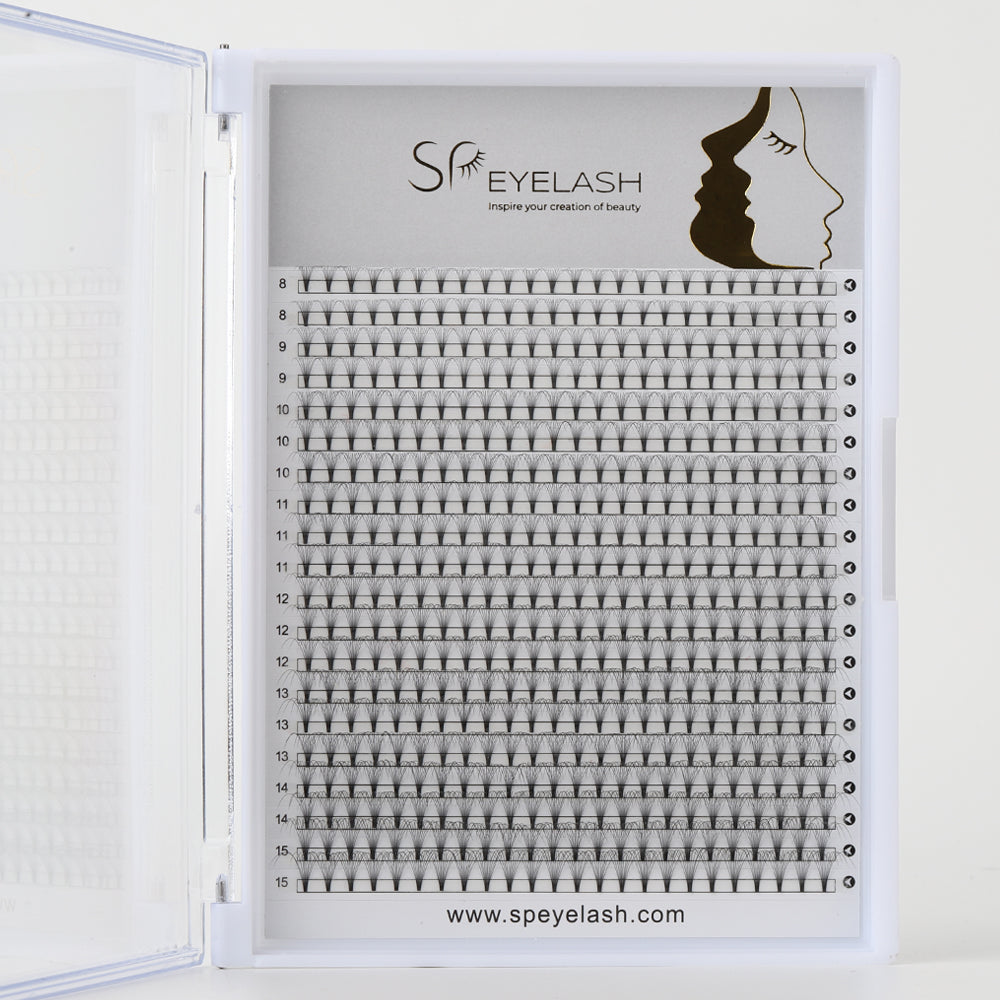 Premade Short Stem Fan Lashes 10D