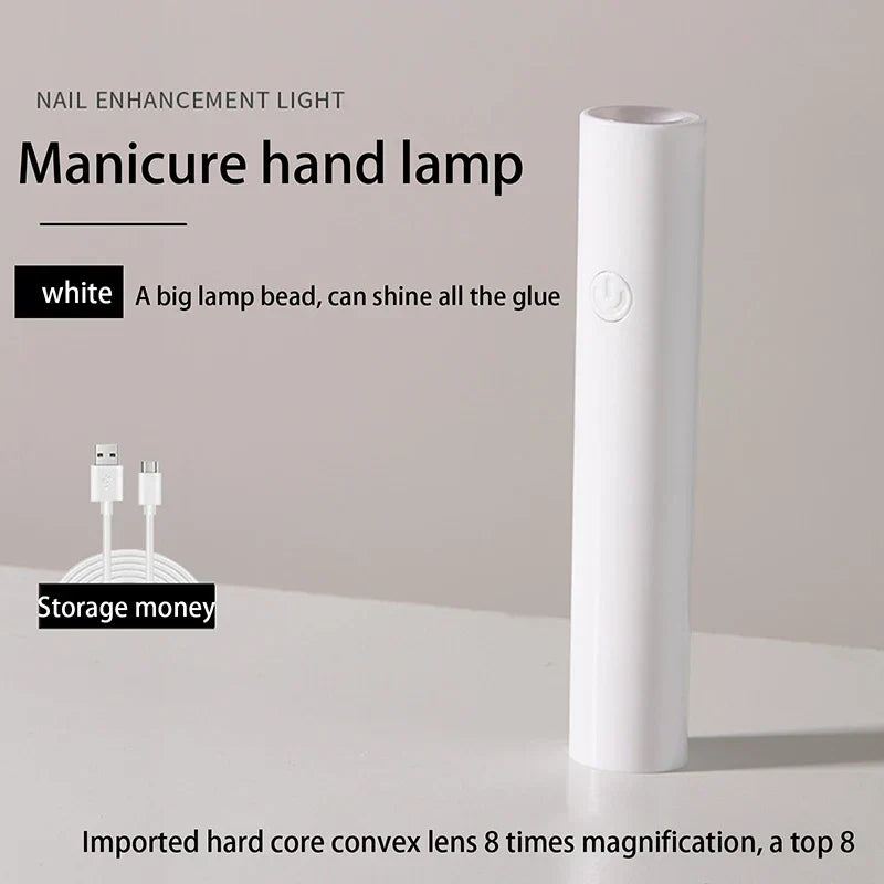 1pc Handheld Portable Mini Nails Dryer UV Cure Lamp
