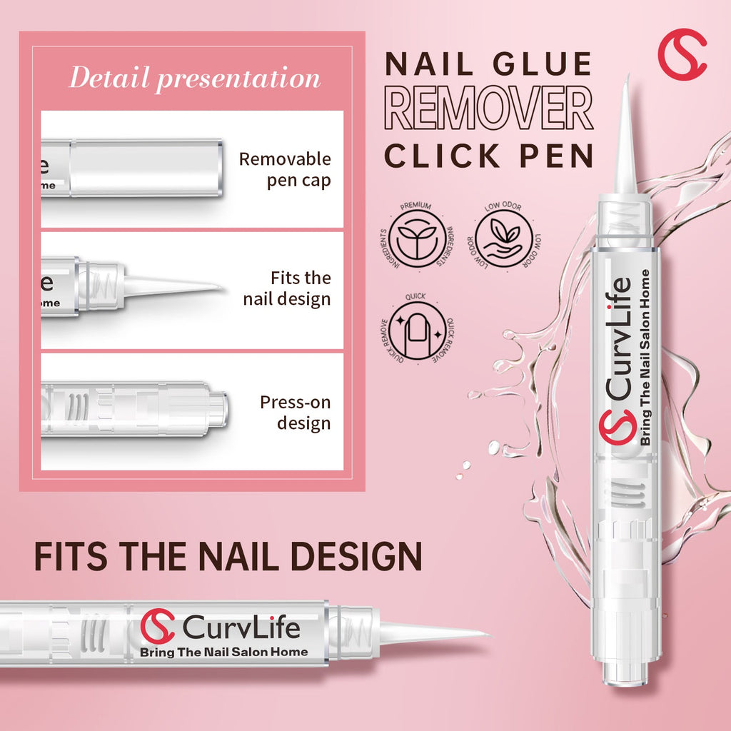 Semi-solid glue New Upgrade Super Strong Quick drying with remover kit for nails
