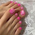 Press On Toe nails Set 24 Pcs-12 Sizes /set XNT150