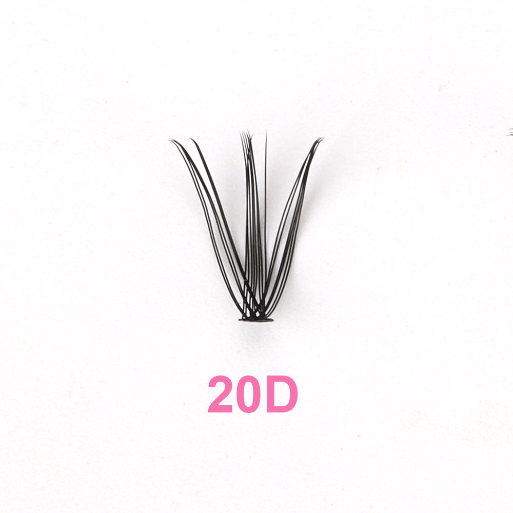 Heat Bonded Eyelash Extensions-20D