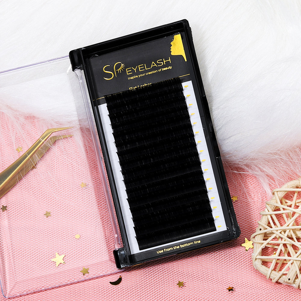 Flat Eyelash Extensions-0.1mmThickness
