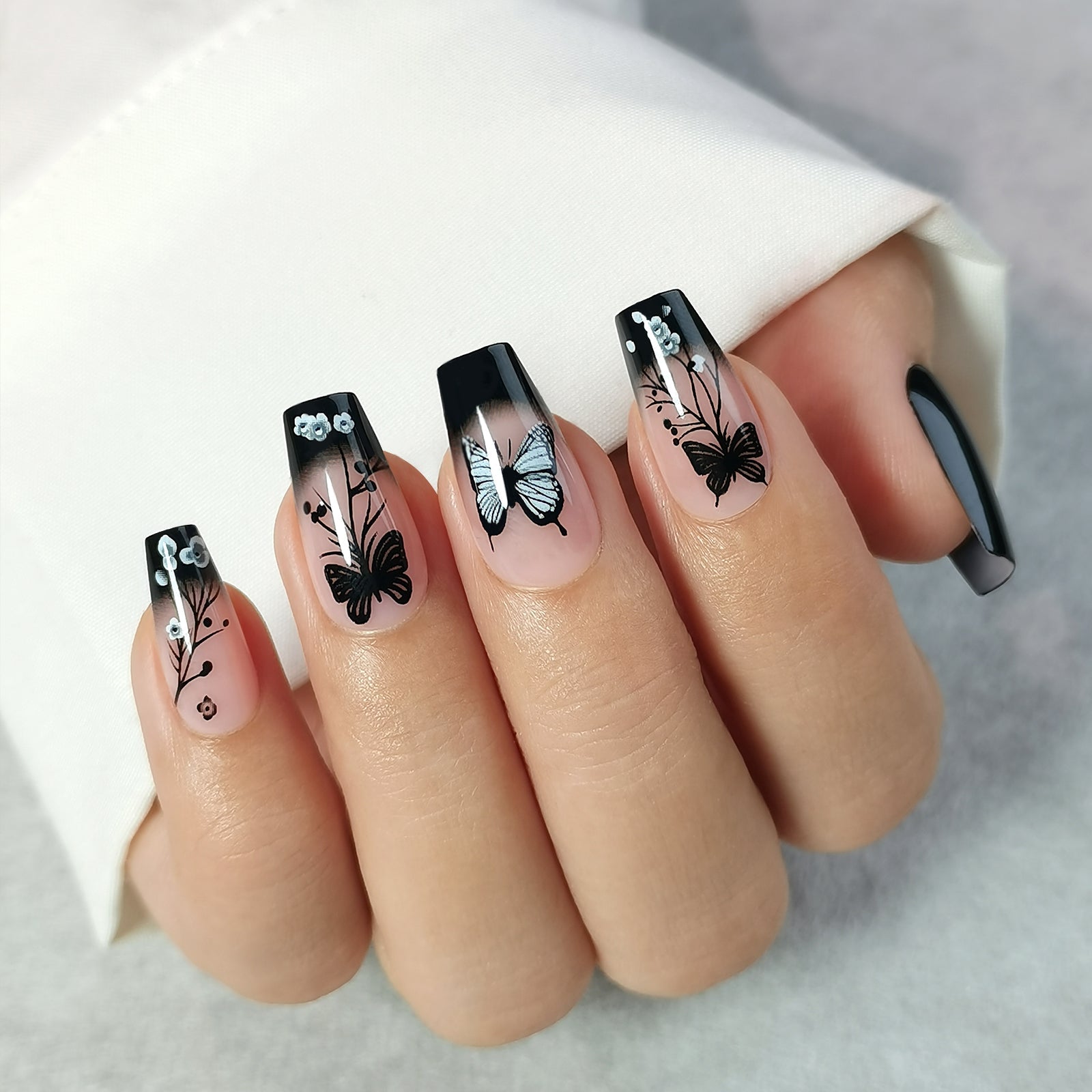 Gel Press On Nails 16 Sizes-32 Pcs Kit X004SWIREX