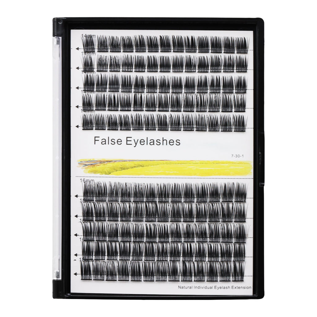 BODERMINCER M09# Lash Cluster Large Pack 8+10mm Mixed/10+12mm Mixed/12+14mm Mixed/14+16mm Mixed/16+18mm Mixed Pack C Curl/D Curl/DD Culr Natural Extensions Wispy Individual False Eyelashes Lash Clusters Lash Cluster Extensions