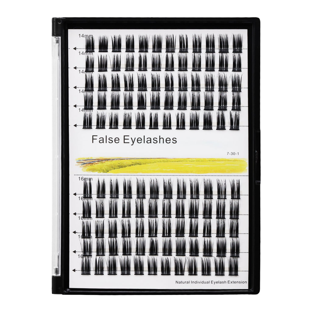 BODERMINCER D011# Lash Cluster Large Pack 8+10mm Mixed/10+12mm Mixed/12+14mm Mixed/14+16mm Mixed/16+18mm Mixed Pack C Curl/D Curl/DD Culr Natural Extensions Wispy Individual False Eyelashes Lash Clusters Lash Cluster Extensions