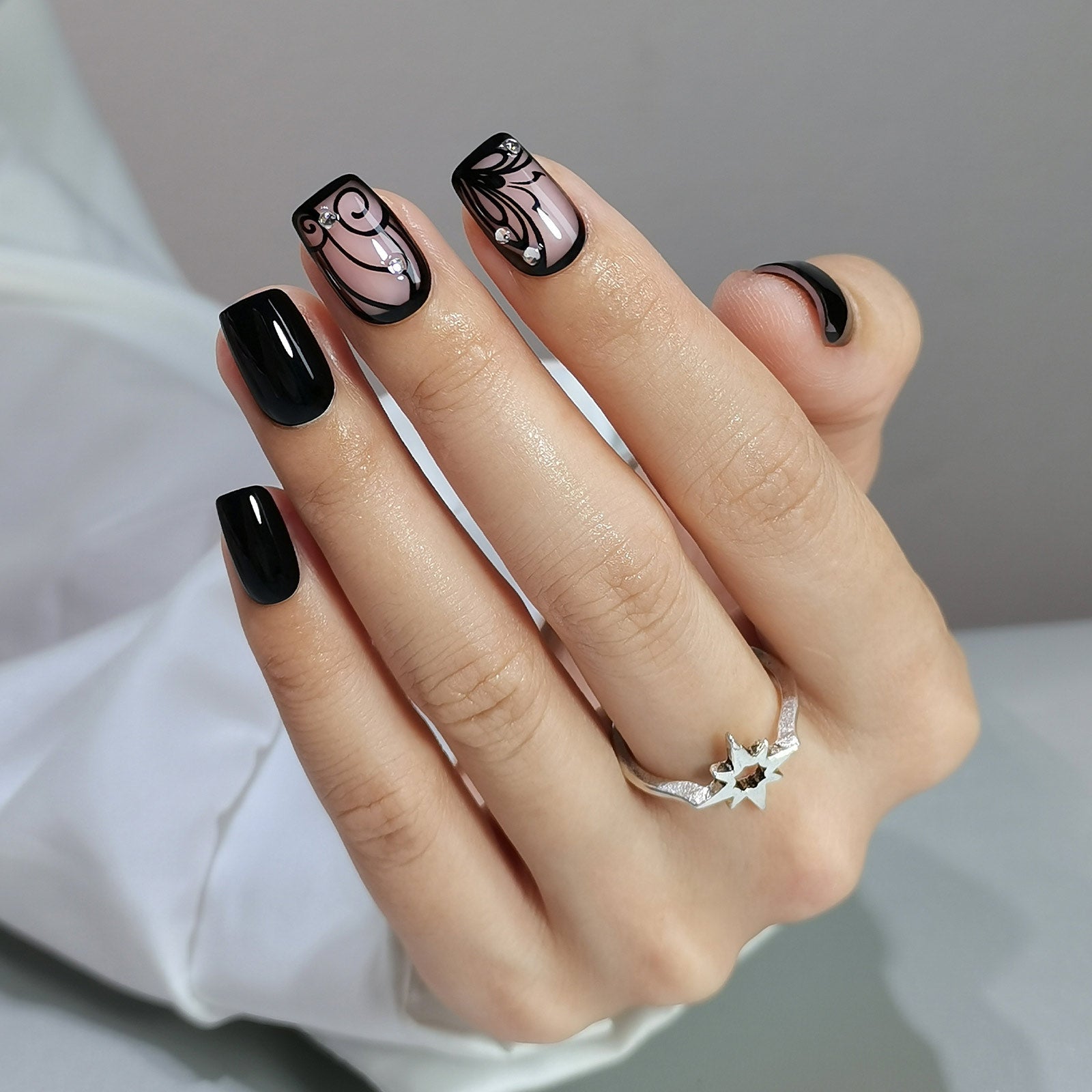 Gel Press On Nails 16 Sizes-32 Pcs Kit X004FXA5LX