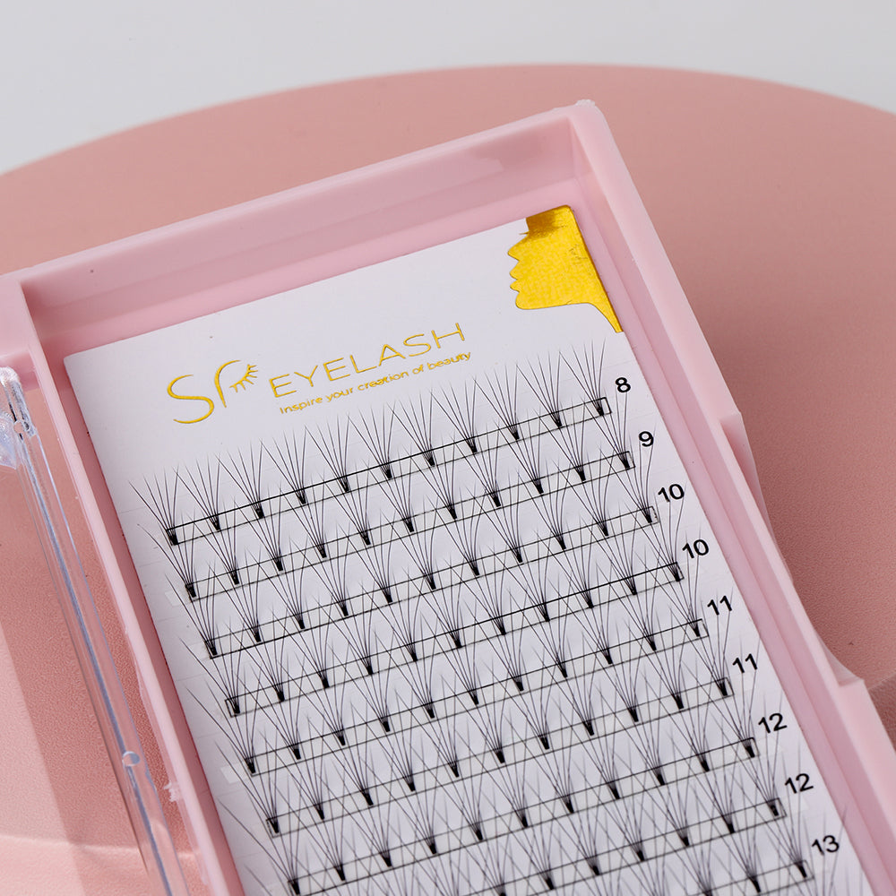 Premade Short Stem Fan Lashes 5D