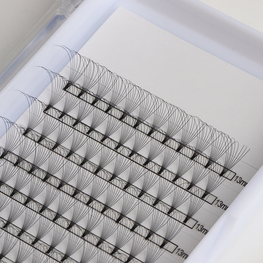 Premade Short Stem Fan Lashes 9D