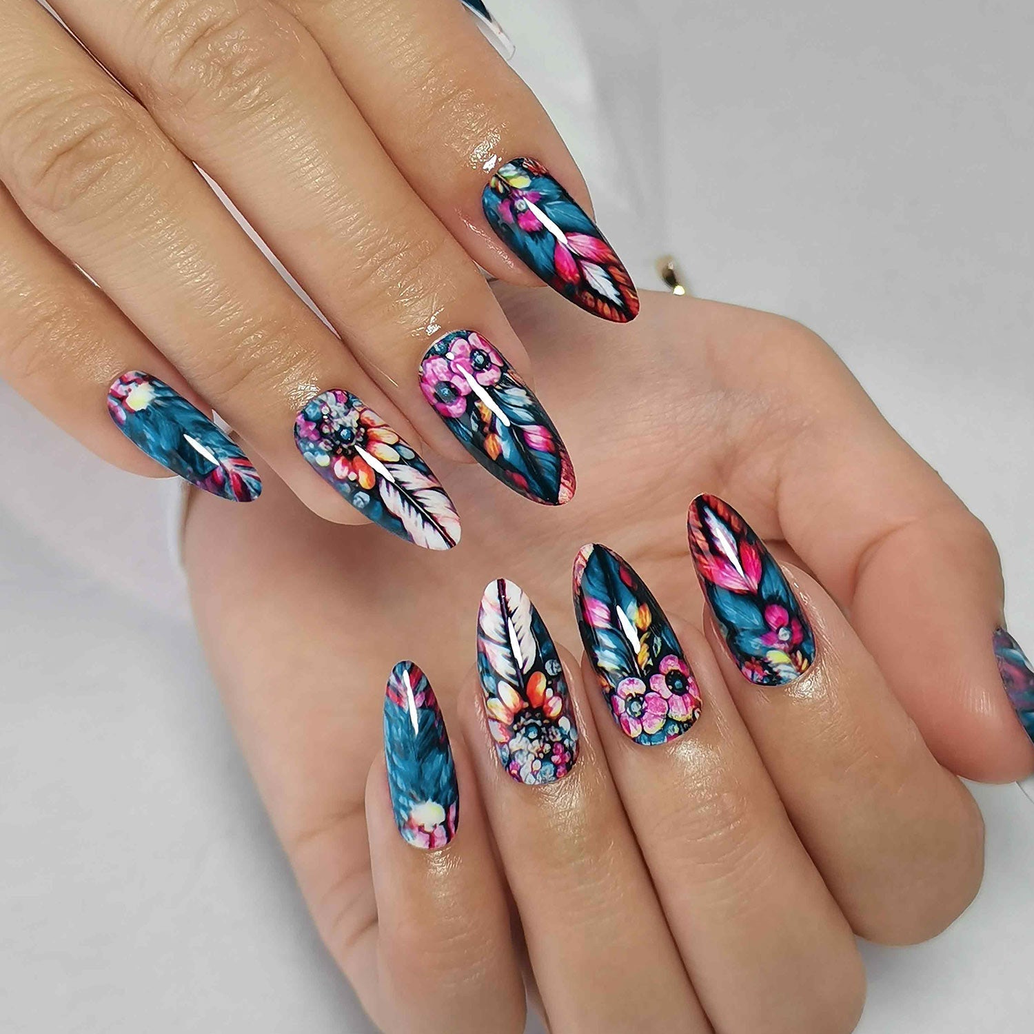 Gel Press On Nail 16 Sizes-32 Pcs Kit X004LPXOLN