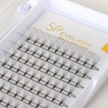 Premade Short Stem Fan Lashes 6D