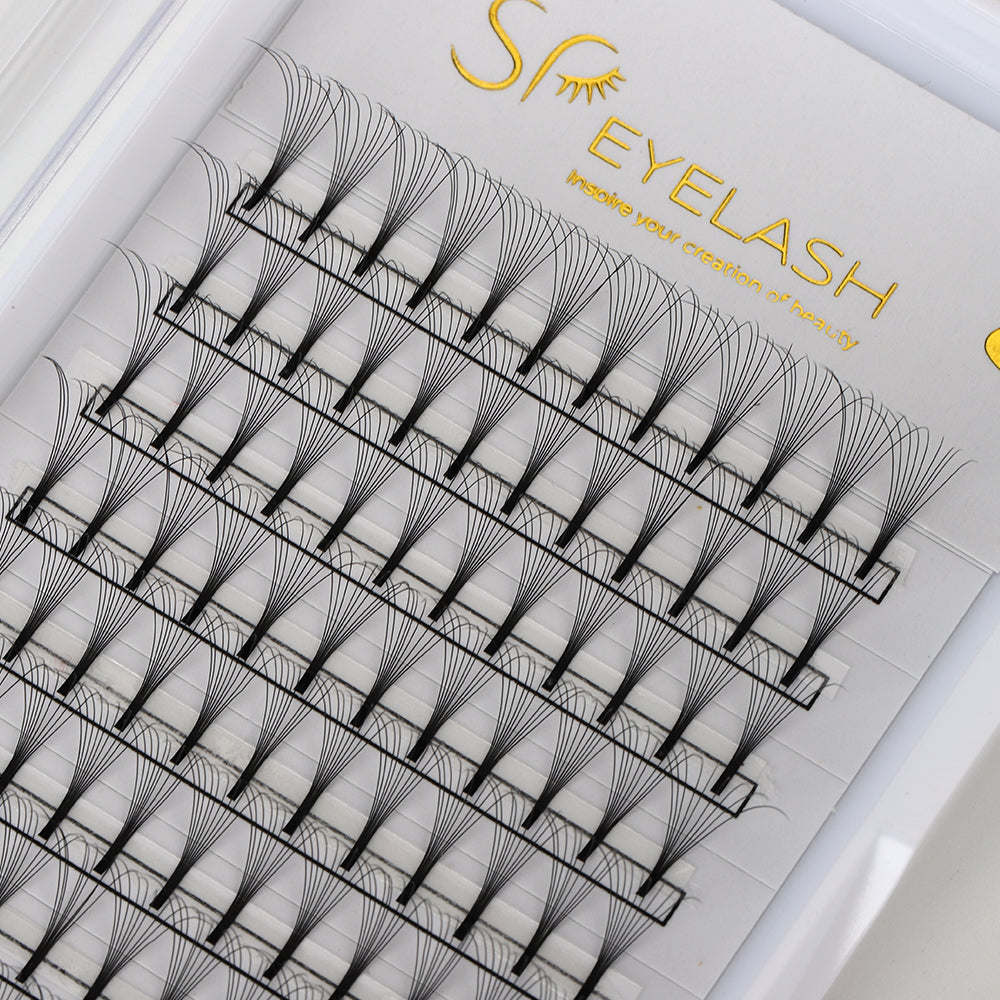 Premade Long Stem Fan Lashes 9D