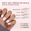 Gel Press On Nails 16 Sizes-32 Pcs Kit X004BGWW51