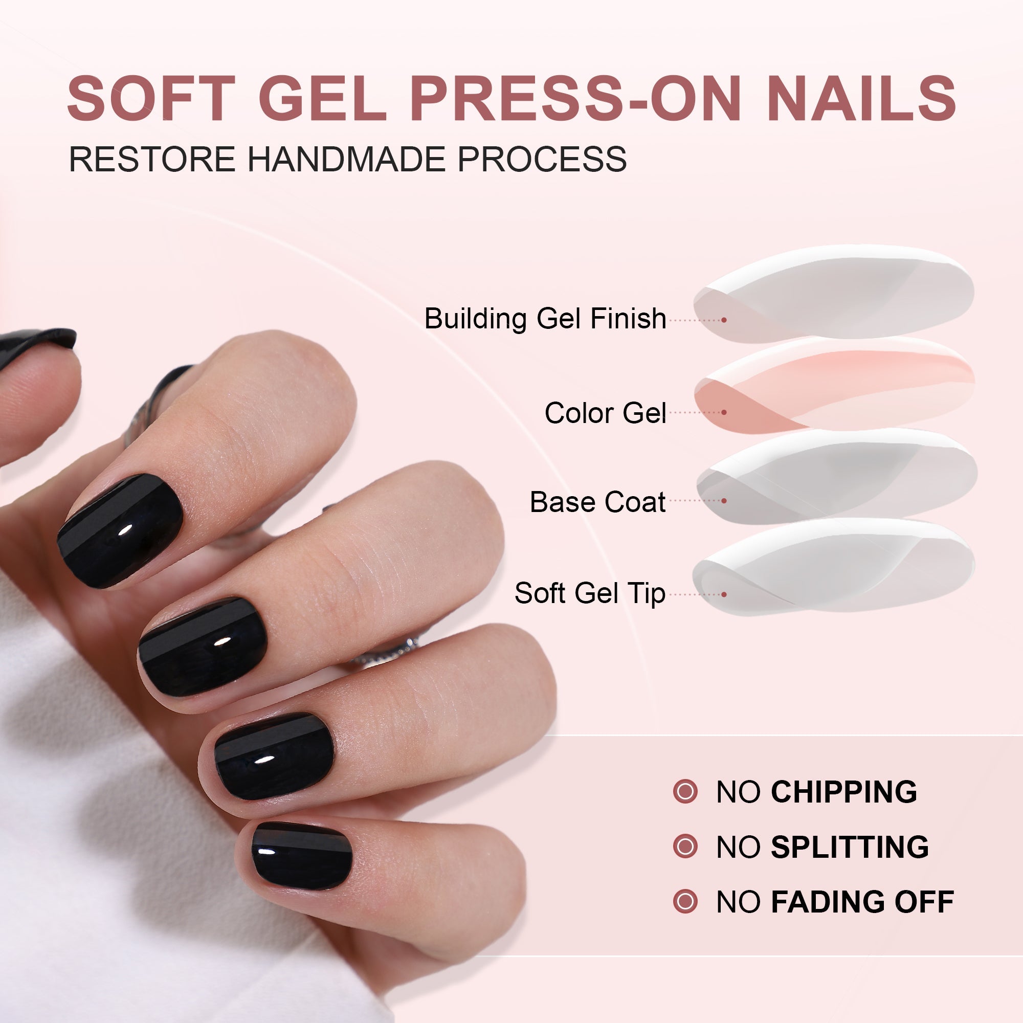 Gel Press On Nails 16 Sizes-32 Pcs Kit H001SH-4