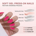 Gel Press On Nails 16 Sizes-32 Pcs Kit G066 LH-8