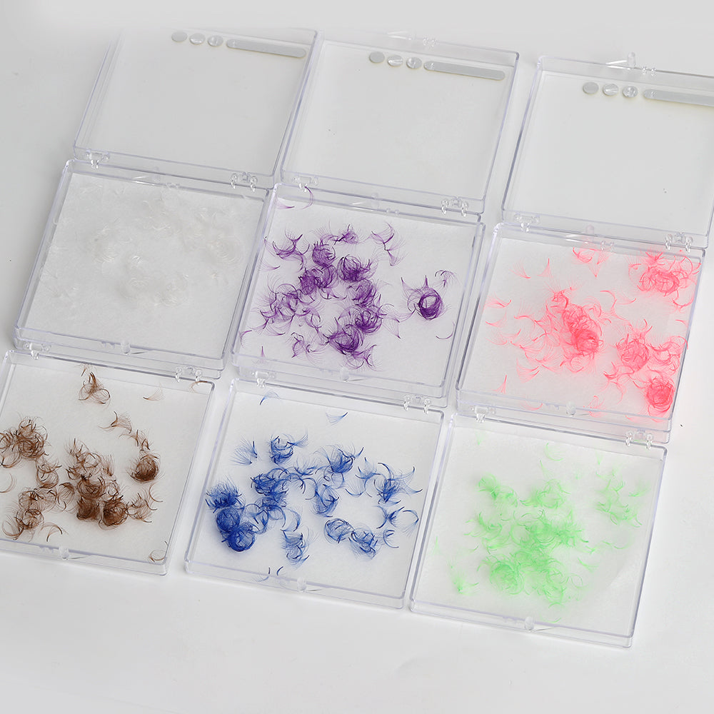 Pointy Base Color Loose Fan Lashes