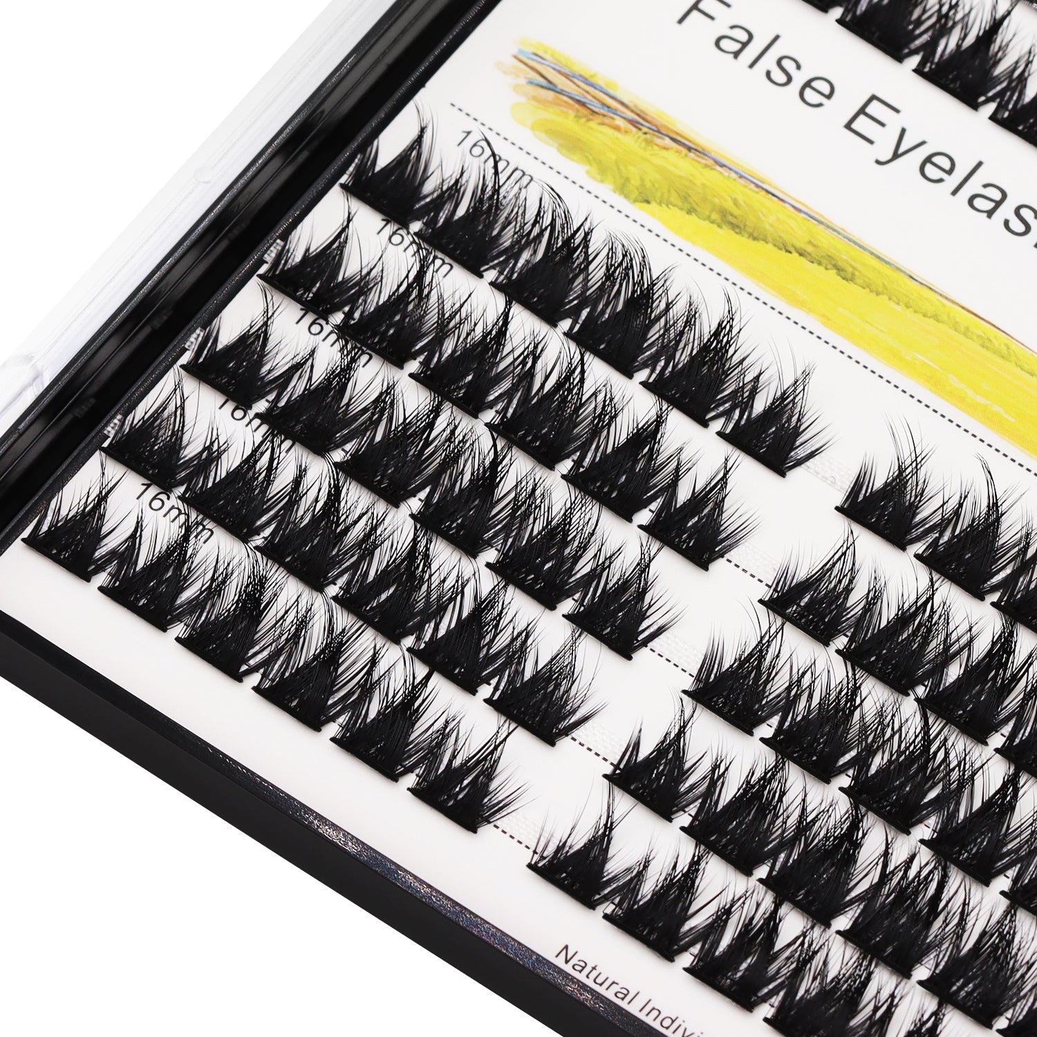 BODERMINCER X006# Lash Cluster 120pcs Large Pack 12+14mm Mixed/14+16mm Mixed/16+18mm Mixed Pack C Curl/D Curl/DD Culr Natural Extensions Wispy Individual False Eyelashes Lash Clusters Lash Cluster Extensions