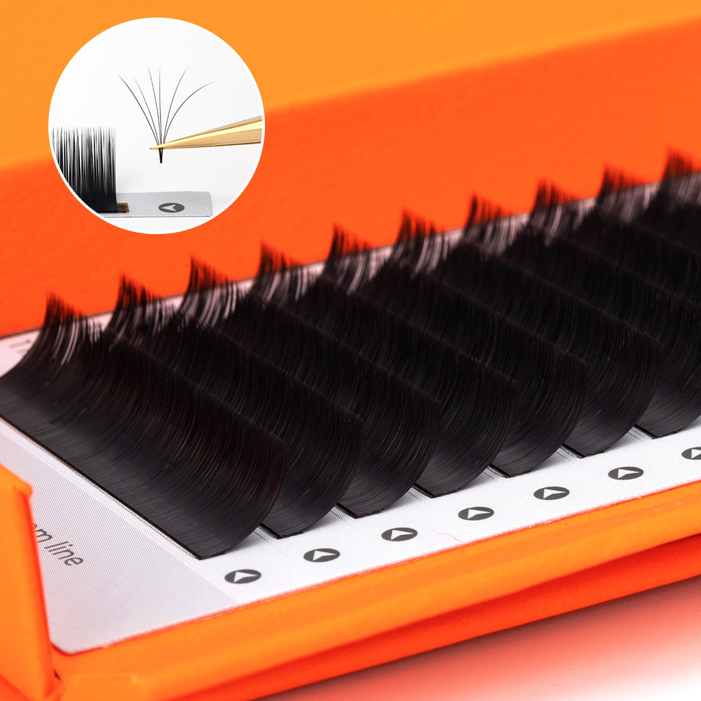 Easy Fan Eyelash Extensions-Various curvatures