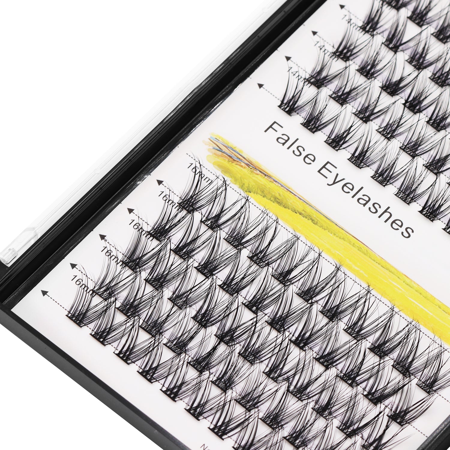 BODERMINCER M06# Lash Cluster Large Pack 8+10mm Mixed/10+12mm Mixed/12+14mm Mixed/14+16mm Mixed/16+18mm Mixed Pack C Curl/D Curl/DD Culr Natural Extensions Wispy Individual False Eyelashes Lash Clusters Lash Cluster Extensions