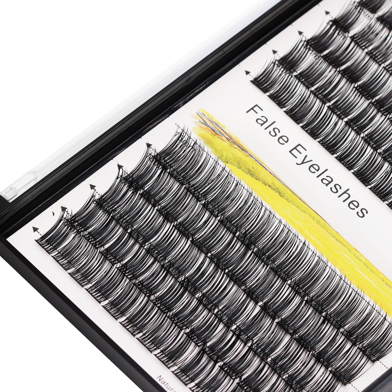 BODERMINCER M09# Lash Cluster Large Pack 8+10mm Mixed/10+12mm Mixed/12+14mm Mixed/14+16mm Mixed/16+18mm Mixed Pack C Curl/D Curl/DD Culr Natural Extensions Wispy Individual False Eyelashes Lash Clusters Lash Cluster Extensions