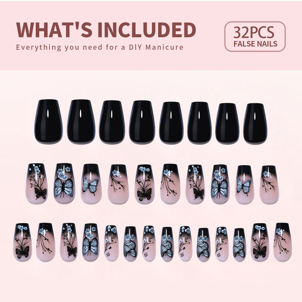 Gel Press On Nails 16 Sizes-32 Pcs Kit X004SWIREX
