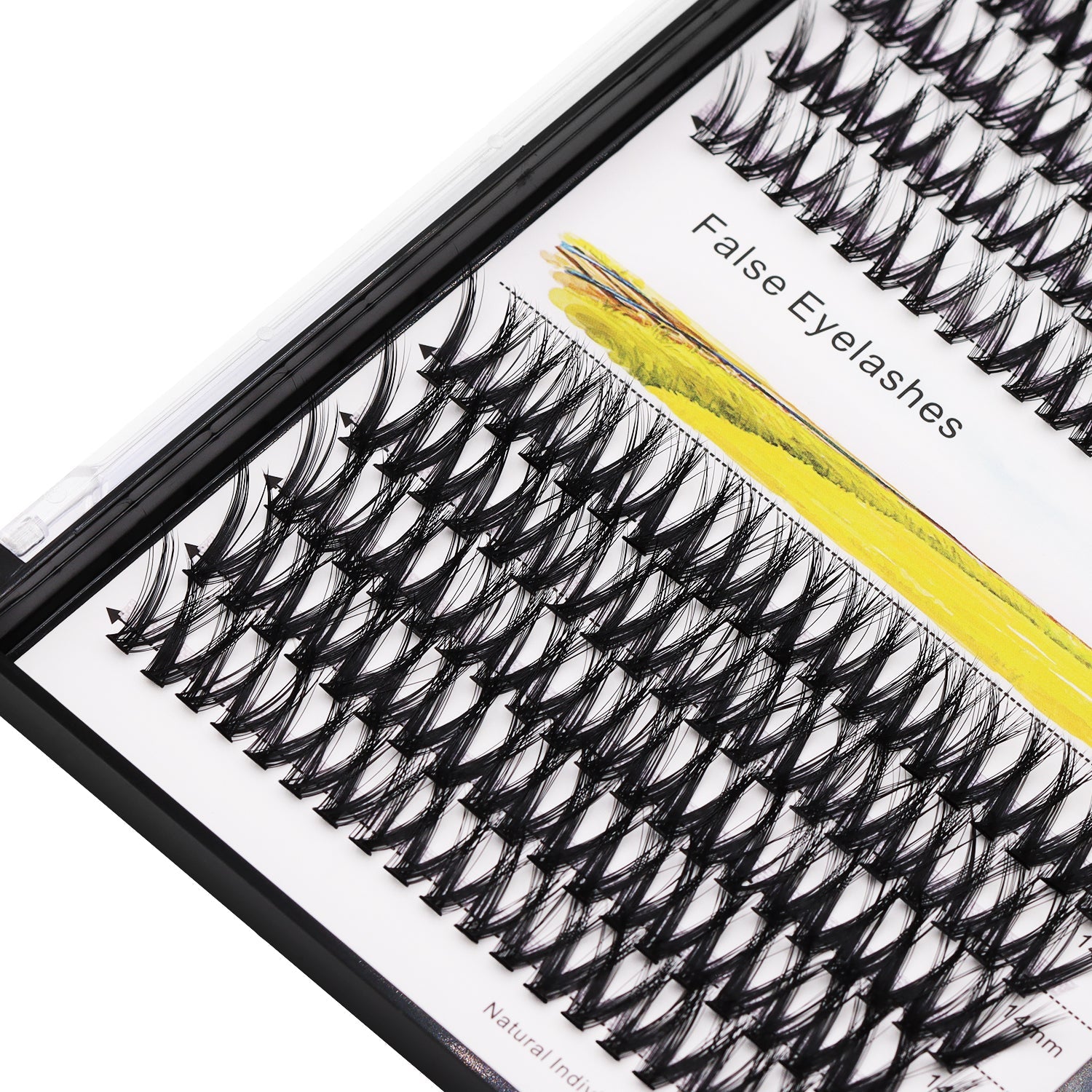 BODERMINCER MY008# Lash Cluster Large Pack 8+10mm Mixed/10+12mm Mixed/12+14mm Mixed/14+16mm Mixed/16+18mm Mixed Pack C Curl/D Curl/DD Culr Natural Extensions Wispy Individual False Eyelashes Lash Clusters Lash Cluster Extensions