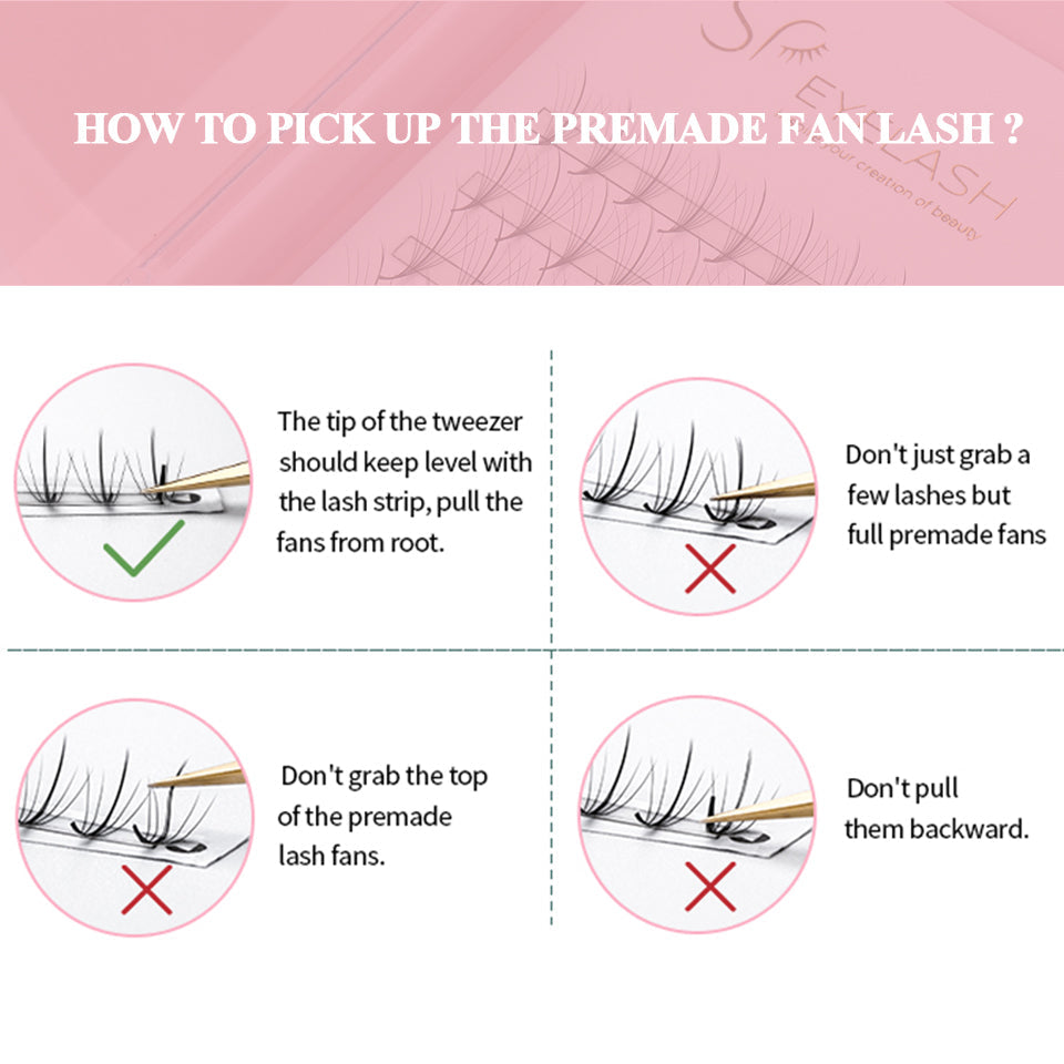 Wispy Promade Fan Lashes-7D