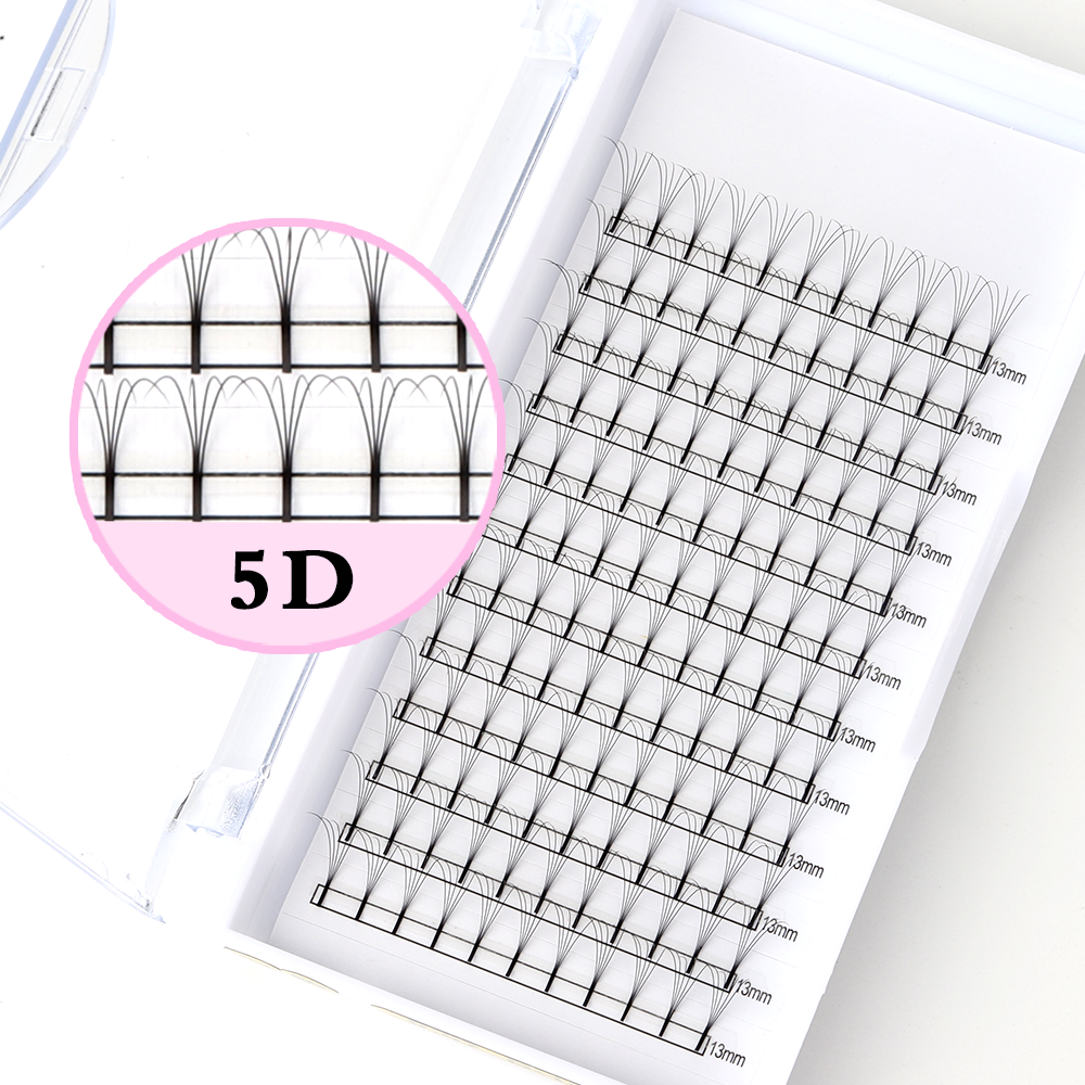 Premade Long Stem Fan Lashes 5D