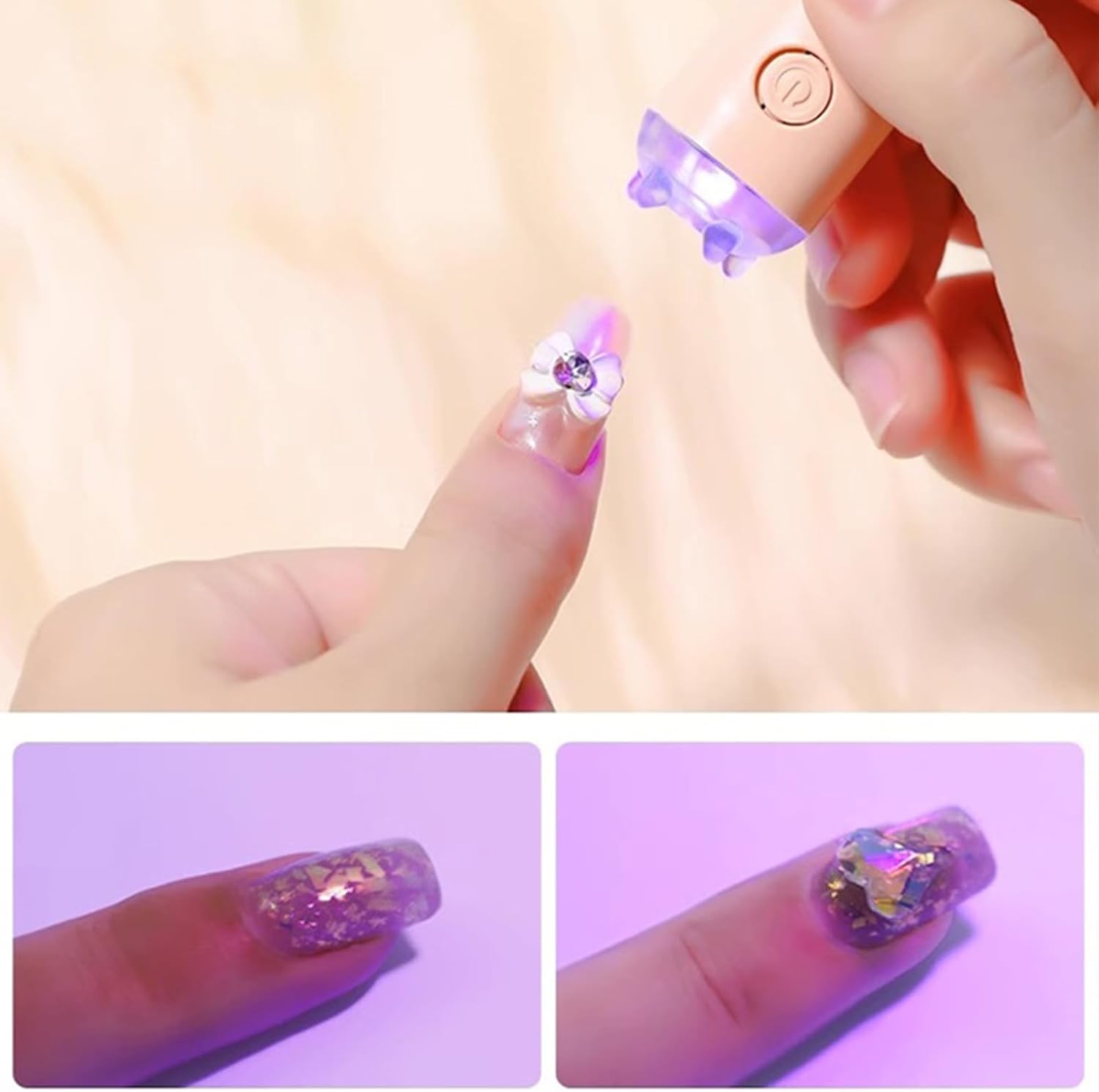 Mini Rechargeable Handheld UV  LED Nails Lamp
