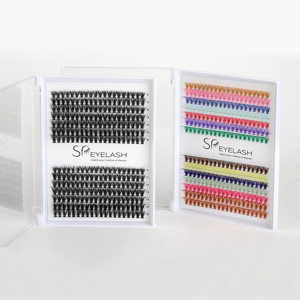 Colored Heat Bonded Eyelash Extensions