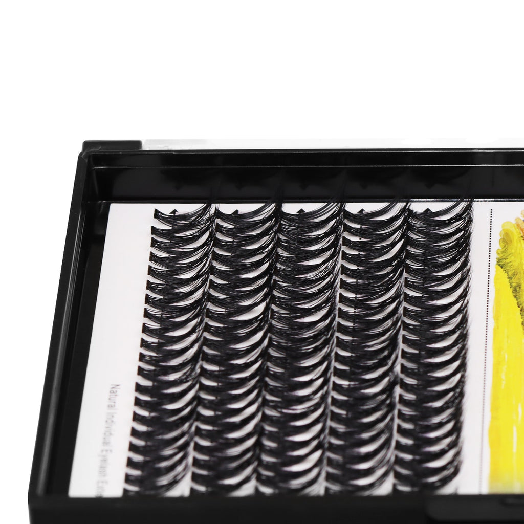 BODERMINCER MY008# Lash Cluster Large Pack 8+10mm Mixed/10+12mm Mixed/12+14mm Mixed/14+16mm Mixed/16+18mm Mixed Pack C Curl/D Curl/DD Culr Natural Extensions Wispy Individual False Eyelashes Lash Clusters Lash Cluster Extensions