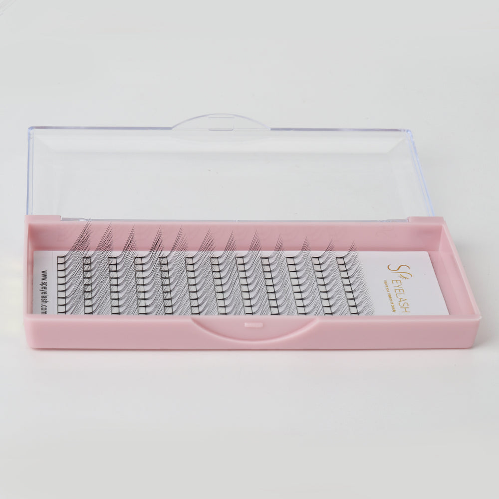 Premade Short Stem Fan Lashes 5D
