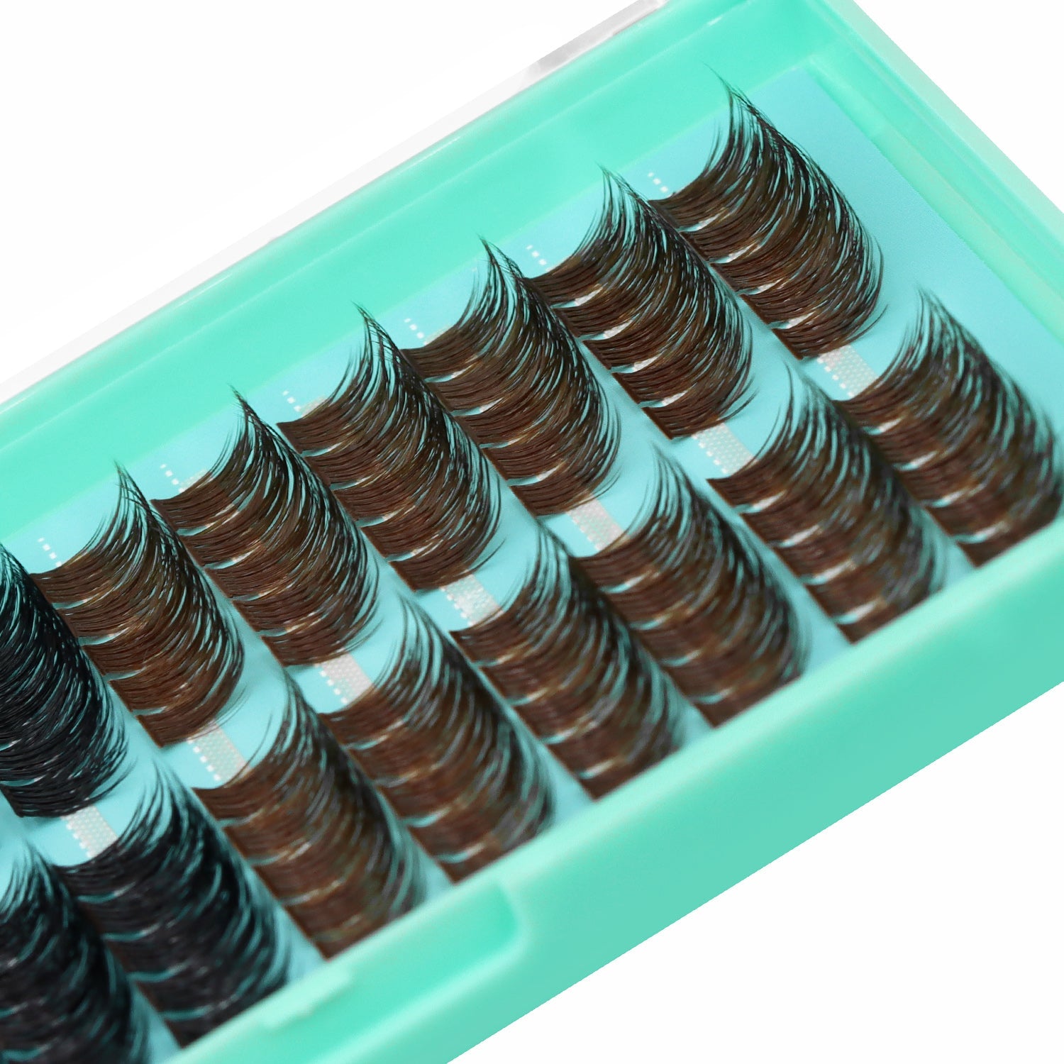 BODERMINCER Y16# Color Black +Brown 120pcs Per Pack C Curl/D Curl/DD Culr Natural Extensions Wispy Individual False Eyelashes Lash Clusters Lash Cluster Extensions