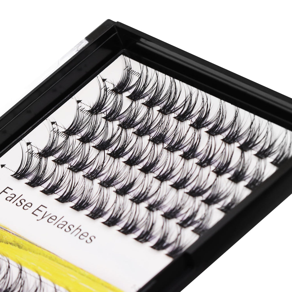 BODERMINCER M06# Lash Cluster Large Pack 8+10mm Mixed/10+12mm Mixed/12+14mm Mixed/14+16mm Mixed/16+18mm Mixed Pack C Curl/D Curl/DD Culr Natural Extensions Wispy Individual False Eyelashes Lash Clusters Lash Cluster Extensions