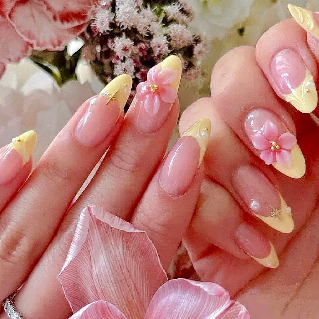 10 PCS/Set Handmade Salon-Grade Gel Press-On Nails AW1081