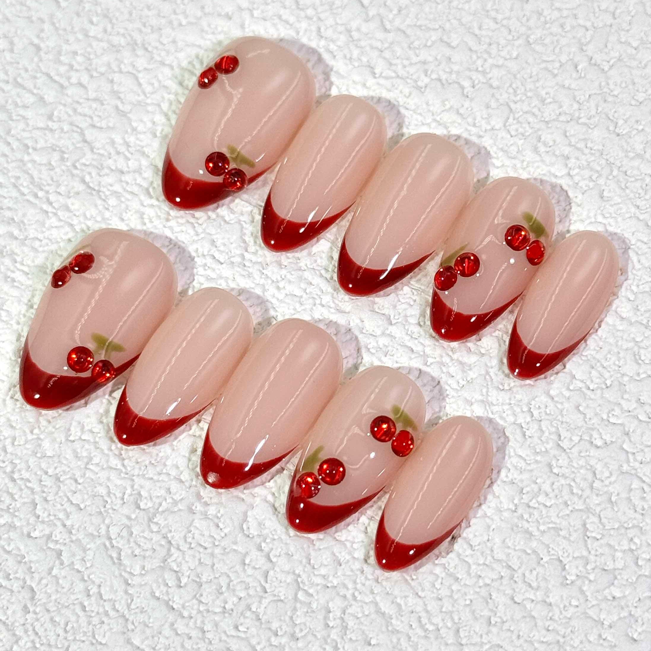 10 PCS/Set Handmade Salon-Grade Gel Press-On Nails AW1002