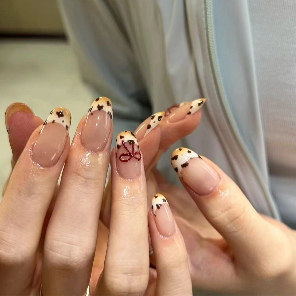 10 PCS/Set Handmade Salon-Grade Gel Press-On Nails AW1008