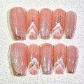 10 PCS/Set Handmade Salon-Grade Gel Press-On Nails AW1053