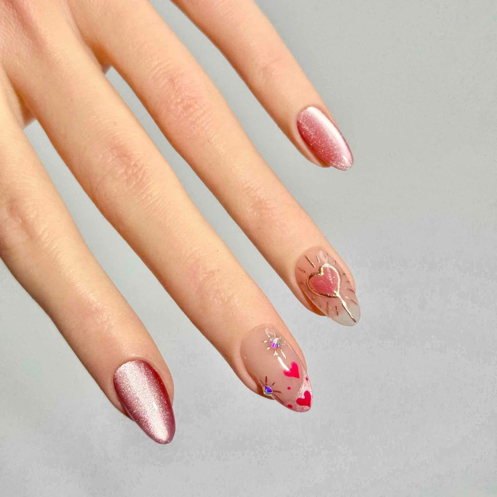 10 PCS/Set Handmade Salon-Grade Gel Press-On Nails AW1060