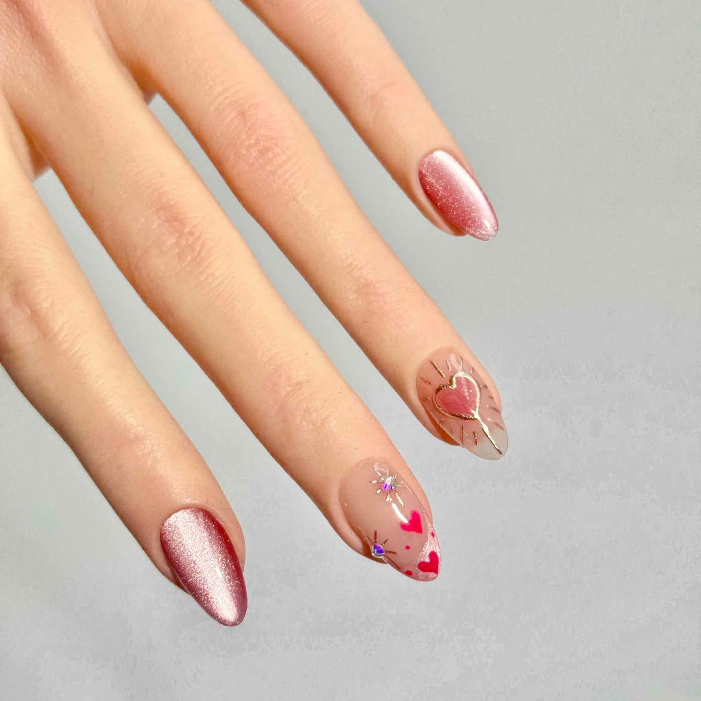 10 PCS/Set Handmade Salon-Grade Gel Press-On Nails AW1060