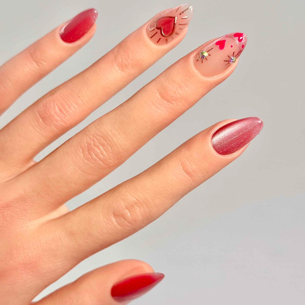 10 PCS/Set Handmade Salon-Grade Gel Press-On Nails AW1060
