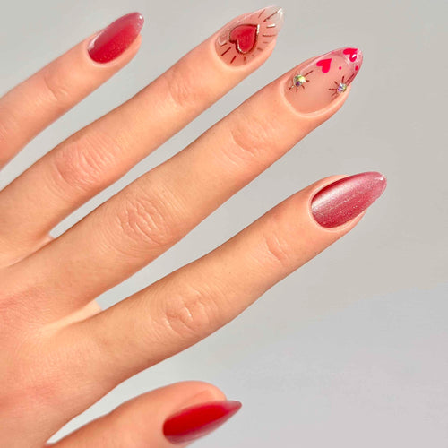 10 PCS/Set Handmade Salon-Grade Gel Press-On Nails AW1060